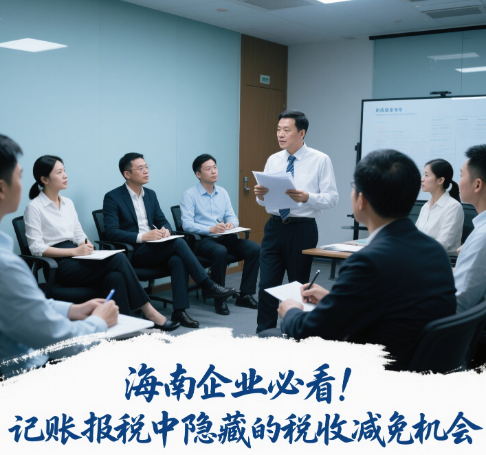 海南企業(yè)必看記賬報稅中隱藏的稅收減免機會